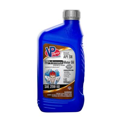 VP Racing Fuels - VP Racing Fuels 2975 VP SYN Blend 20W-50 Hi-Performance Motor Oil Qt