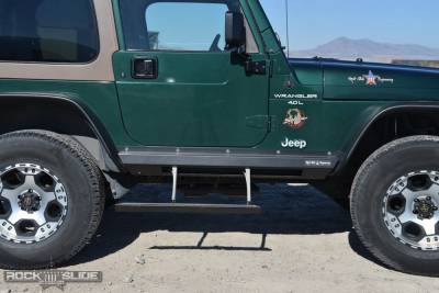 Rock Slide Engineering - Rock Slide Engineering BD-SS-100-TJ Step Sliders for 1997-2006 Jeep Wrangler TJ