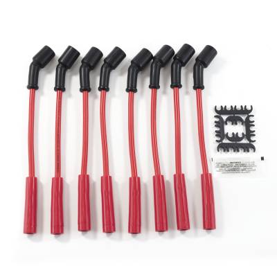 Top Street Performance - Top Street Performance 81228 Ignition Wires 8.5mm Red 135-DEG Plug Boots for GM