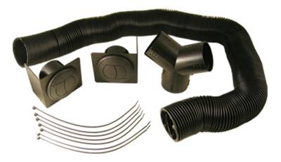 Maradyne - Maradyne MFA130 3" Louver Kit Round Louvers w/Mount Brackets & Flex Hose