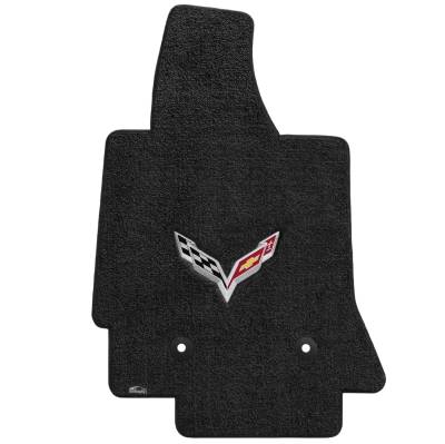 Lloyd Mats - Lloyd Mats 600118 2pc Mats Ebony ULTIMAT C7 Logo 14-19 Corvette