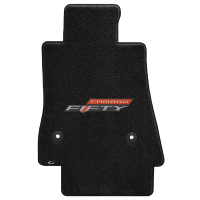 Lloyd Mats - Lloyd Mats 600281 4pc Mats Ebony ULTIMAT 50TH ANNIVERSARY Logo 17 Camaro