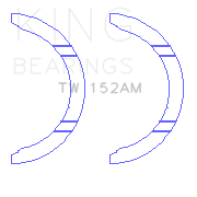 King Engine Bearings - King Bearings TW 152AM THRUST WASHER SET for HONDA F18B/F20B/F20A/F22A