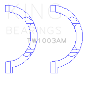 King Engine Bearings - King Bearings TW1003AM THRUST WASHER SET for CHRYSLER HEMI 345 370