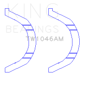 King Engine Bearings - King Bearings TW1046AM THRUST WASHER SET for BMW N14B16C