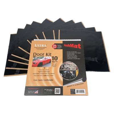 Hushmat - Hushmat 10200 Door Kit 10 Black Sheets 12x12 Ultra Total 10 Sqft
