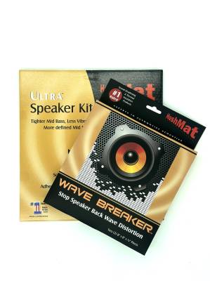 Hushmat - Hushmat 10450 Speaker Combo Kit 2 Sheets 12x12 Ultra & 2 Foam Pads 8x8"