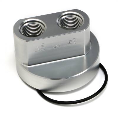 Hamburger's Performance - Hamburger's Perf. 3321 Spin-On Bypass for Chevy SB/BB 13/16"-16 -12AN Billet