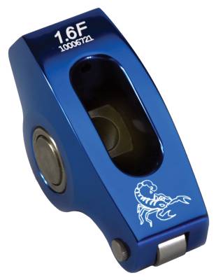 Scorpion Racing Products - Scorpion Racing 1037 1.5 SBC 3/8 Narrow Body Blue Race Rocker Arms 16Pc Set