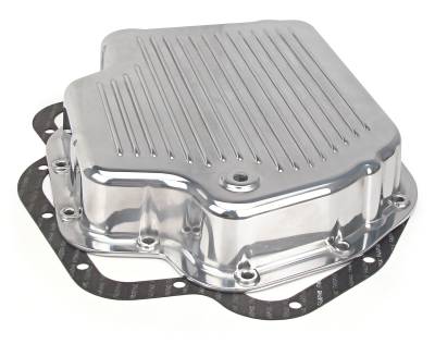 TCI Automotive - TCI 228010 GM TH400 Polished Stock Depth Die Cast Aluminum Pan