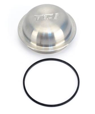 TCI Automotive - TCI 316860 700R4/4L60E Auto Trans Governor Cover Stainless Natural TCI Logo