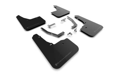 Rally Armor - Rally Armor MF132-UR-BLK-GRY Black Mud Flap Grey Logo