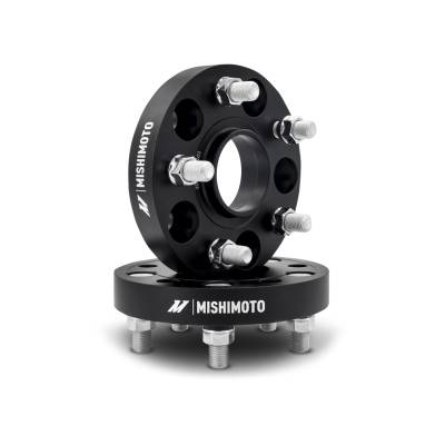 Mishimoto - Mishimoto MMWS-013-200BK 20mm Wheel Spacers 5x120 64.1CB M14x1.5 Black