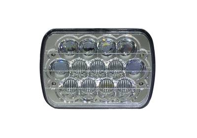 Quake LED - Quake LED QTE463 5x7" 39W High/Low Headlight for Jeep YJ/XJ Tempest Series