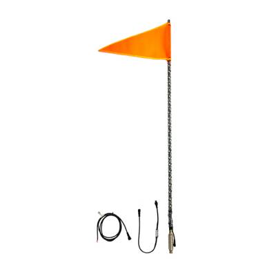 Quake LED - Quake LED QW468 4' RGB Accent LED Whip Light Single Quad-Lock/Interlock