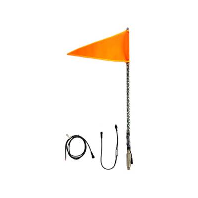 Quake LED - Quake LED QW825 2' RGB Accent LED Whip Light Dual Quad-Lock/Interlock