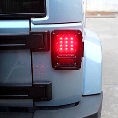 Quake LED - Quake LED QTE912 6x8" 25W Blackout I Taillight Tempest for Jeep JK