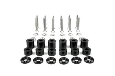 BuiltRight Industries - BuiltRight Industries 201021 Tech Plate Hardware Kit 42Pcs Black