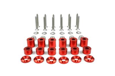 BuiltRight Industries - BuiltRight Industries 201022 Tech Plate Hardware Kit 42pcs Red