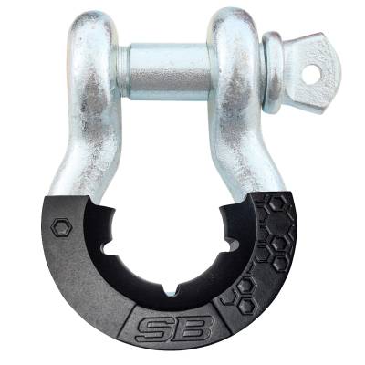 Smittybilt - Smittybilt 23047 3/4" D-Ring Shackle w/Isolator Zinc Finish 9500 lb Rating