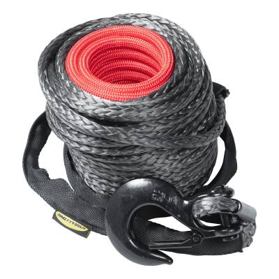 Smittybilt - Smittybilt 97710S 10k Synthetic Winch Rope 3/8" x 94' w/Protective Sleeve