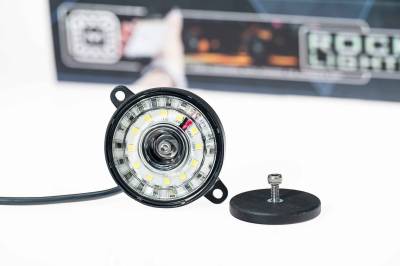 Morimoto - Morimoto XRL40 Rock Light Parts White Puck w/Input Wiring Single