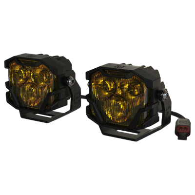 Morimoto - Morimoto BAF004 4-Banger 2.0 NCS Combo LED Pods Yellow Pair