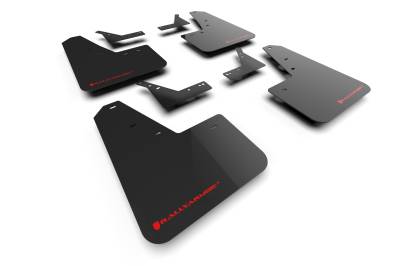 Rally Armor - Rally Armor MF128-UR-BLK-RD Black Mud Flap Red Logo
