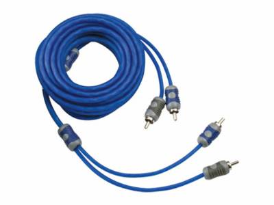 Kicker - Kicker 46KI23 K-Series 2-Channel RCA Signal Cable-Blue 3 Meter
