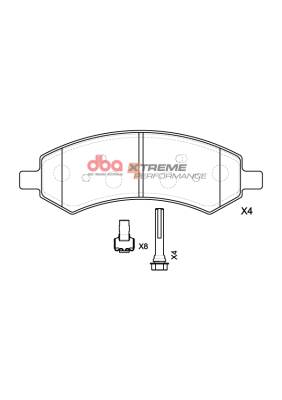 Disc Brakes Australia - Disc Brakes Australia DB7991XP DBA Xtreme Performance Front Brake Pads