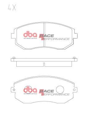 Disc Brakes Australia - Disc Brakes Australia DB1491RP DBA Race Performance Front Brake Pads