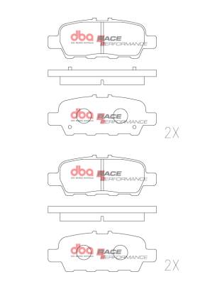 Disc Brakes Australia - Disc Brakes Australia DB1509RP DBA Race Performance Rear Brake Pads