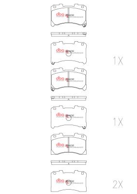 Disc Brakes Australia - Disc Brakes Australia DB15147RP DBA Race Performance Front Brake Pads