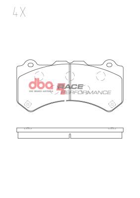 Disc Brakes Australia - DBA DB15287RP Race Perf Front Brake Pads for 09-24 Nissan GT-R