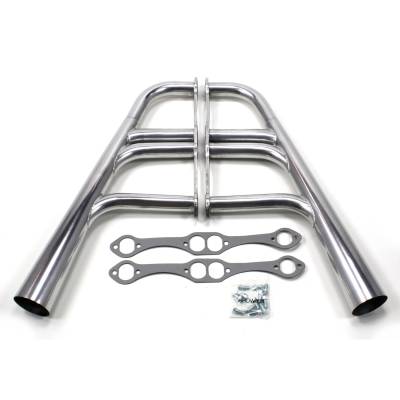 Patriot Exhaust - Patriot Exhaust H8084-1 Trad'l Style Ceramic Coated Lakester Exhaust Header SBC