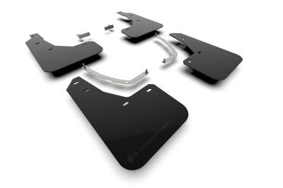 Rally Armor - Rally Armor MF137-UR-BLK-MBK Black Mud Flap/Metallic Black Logo
