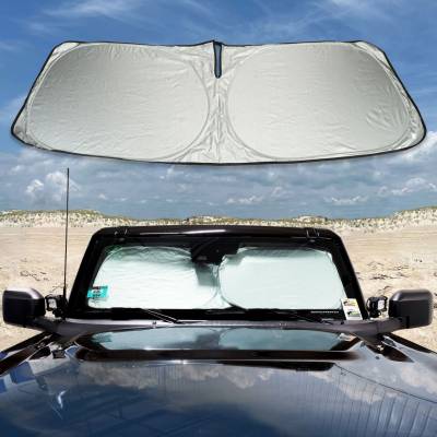 IAG Performance - IAG Performance IAG-ACC-F3057 I-Line Windshield Reflective Sunshade Foldable