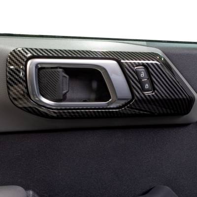 IAG Performance - IAG Performance IAG-ACC-F3088 I-Line 2pc Interior Door Handle Cover Gloss Carbon