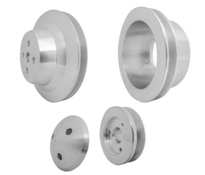 March Performance - March Performance 1610 Small Block Ford Pulley Kit 1V 4 Bolt Late
