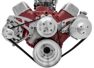 March Performance - March Performance 23063 Serpentine Conversion Ultra PS Saginaw for BB Chevy