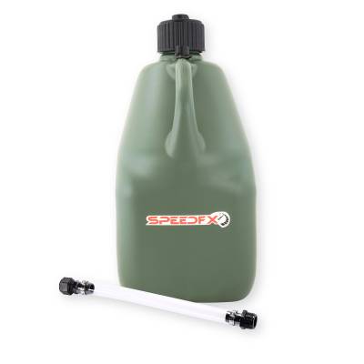 SpeedFx - SpeedFX 8834 Liq Storage Container Dark Green 5Gal Plastic w/Filler Hose & Cap
