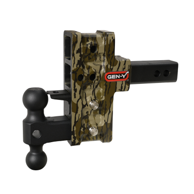 GEN-Y Hitch - GEN-Y GH-424-MO 2" Offset 2.5" Rise 5"Drop 1.5K TW 10K Hitch w/Dual-Ball Oak