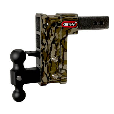 GEN-Y Hitch - GEN-Y GH-624-MO 2.5" Shank 9" Drop 3K TW 21K Hitch w/Dual-Ball Pintle Lock Oak