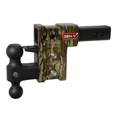 GEN-Y Hitch - GEN-Y GH-523-MO 2" Shank 5" Drop 2K TW 16K Hitch w/Dual-Ball Pintle Lock Oak