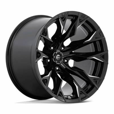 Fuel 1PC - Fuel Off Road D803 FLAME 20x10 5x5.5 -18mm Gloss Black/Milled D8032000B447