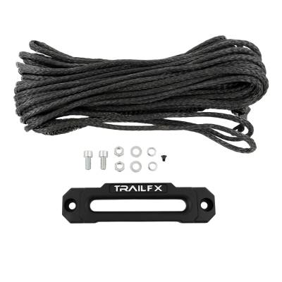 TrailFX - TrailFx WXV007 Winch Cable XV95 9500LB 8.4mm x 94' Synthetic Rope