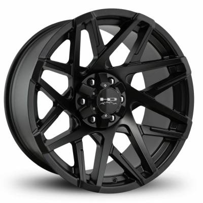 HD Wheels - HD Wheels Canyon 20x10 5x5.5 5x5.0 -25mm Satin Black CY201056-25ASB