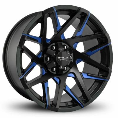 HD Wheels - HD Wheels Canyon 20x10 6x5.5 6x135 -25mm Gloss Black/Milled CY201066-25ML3