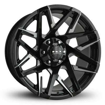 HD Wheels - HD Wheels Canyon 20x10 6x5.5 6x135 -25mm Satin Black/Red CY201066-25ML3-R