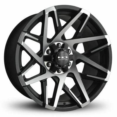 HD Wheels - HD Wheels Canyon 20x10 6x5.5 6x135 -25mm Satin Black/Machined CY201066-25SBM
